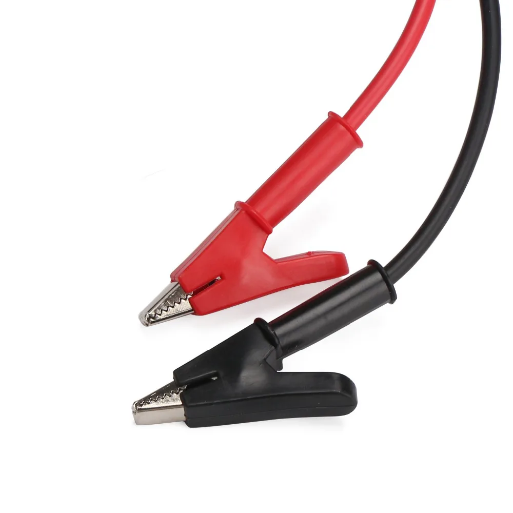 14awg силиконовые зажимы аллигатора тест свинца черный и красный 15A 1 метр Тестовый Кабель мягкий ПВХ Крокодил Зажимы тест ing провод с защитой
