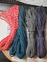 YoouPara-Cuerda de Paracord 250, 550 colores, tipo III, 7, soporte, 100 pies, 50 pies, kit de supervivencia