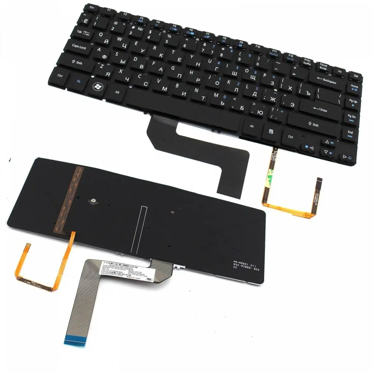 Клавиатура для Acer Aspire M5 481 p/n: 9Z.N8DBW.H0R (с подсветкой)|Клавиатуры замены| |