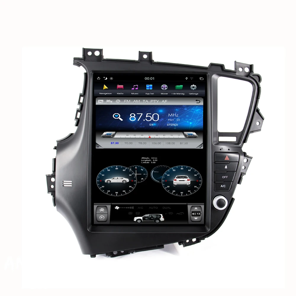 ONKAR Android 8,1 Автомагнитола для KIA Optima/k5 2010-2013 12,1 дюймов вертикальный экран Автомобильный мультимедийный плеер 4 Гб+ 32 ГБ шесть ядер