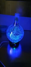 Aroma Diffuser Glass-Vase Essential-Oil Cool-Mist-Humidifier Waterless Auto Light And