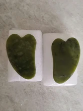 Gua sha-masajeador Facial de Jade Natural, tablero raspador Facial, Guasha, meridiano, relajación muscular, estiramiento de la piel, espátula fina