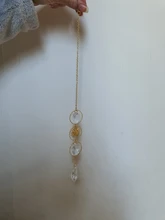 Atrapasueños solar geométrico, chapado en oro