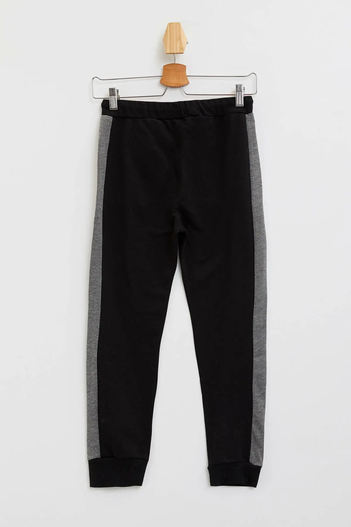 DeFacto/зимние черные плотные длинные штаны для мальчиков повседневные штаны со шнуровкой для мальчиков, детские свободные Trousers-L9963A619WN в полоску