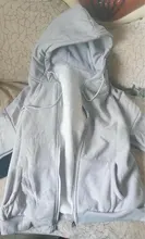 Sudadera de lana de oveja de imitación para mujer, de color sólido, holgada coreana, tops de Cremallera gruesa de terciopelo, Sudadera con capucha, novedad de otoño e invierno de 2020