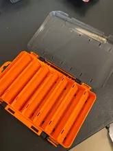 Kingdom Fishing Box 12 14 compartimentos accesorios de pesca, cajas de anzuelos de señuelo de almacenamiento de doble cara de alta resistencia, caja de aparejos de pesca