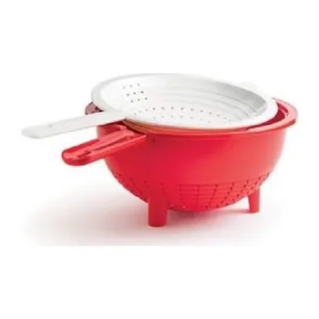 

Tupperware Red Double Drainer