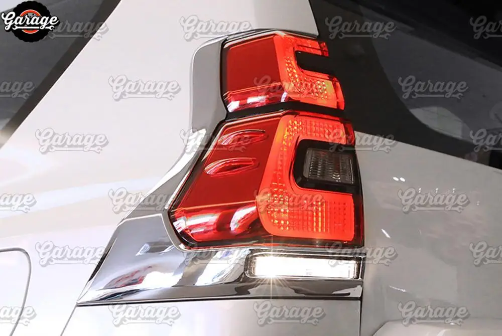 Накладка на задние фары для Toyota Land Cruiser Prado 150 2010- ABS пластик молдинг 1 комплект/1 шт. украшение автомобиля stylin