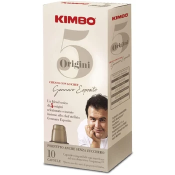 

Kimbo coffee Capsules Compatible Nespresso - 5 Origins unique Blend (10x10 capsules)