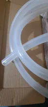 Tubo de silicona de grado alimenticio, manguera de goma Flexible transparente de 2 a 21mm, resistente al calor, para agua potable, 1 metro