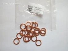 20 unidades de sello espaciador de Arandela de cobre de 10mm x 14mm x 1mm para tuberías, electrónica, productos para el hogar y aplicaciones biomédicas
