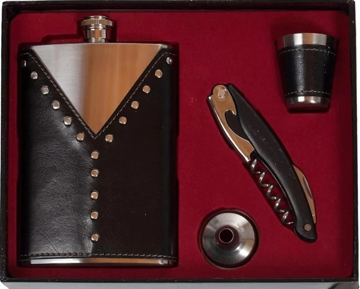 Gift Set (flask plus glass funnel wine opener) | Дом и сад