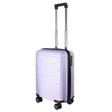 Чемодан на колесах PROFFI TRAVEL "TOUR FASHION" 20' PP пластиковый малый 55х37х22, фиолетовый, S