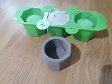 Flowerpot Mold Clay Concrete-Bottle-Mould Cement-Pot Making Succulent Silicone Craft
