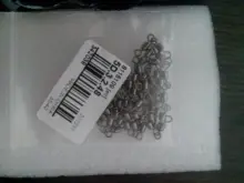 Conector de pesca giratorio, gancho de rodamiento de bolas, anillos sólidos giratorios, ganchos de pesca con conector de peces, accesorios de aparejos, herramienta de pesca, 50 Uds.