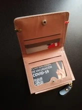 Cartera pequeña para mujer, monedero pequeño, billetera pequeña con broche para tarjeta de mujer