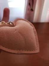 ZOSHI-Llavero borla cuero con forma de corazón, llavero con anilla para llaves, llavero de cristal de Metal, bolso con abalorio, colgante automático, regalo, precio al por mayor