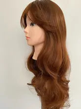 HENRY MARGU-Peluca de cabello sintético para mujer, largo ondulado, color rubio y marrón, fiesta de Cosplay, fibra resistente al calor Afro