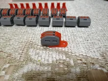 Miniconectores de Cable rápido, Conector de cableado de empalme de resorte compacto Universal, PCT-2123458 de bloque de Terminal de empuje