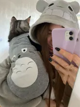 Cartoon Cat Costume Cute Cozy Pet Clothes for Cats Katten Kedi Hoodie Mascotas Mascotas
