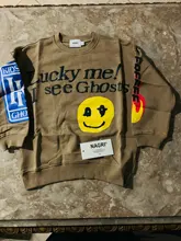 NAGRI-Sudadera con capucha de Kanye West para niños, ropa para parte superior infantil, de Hip Hop, suave