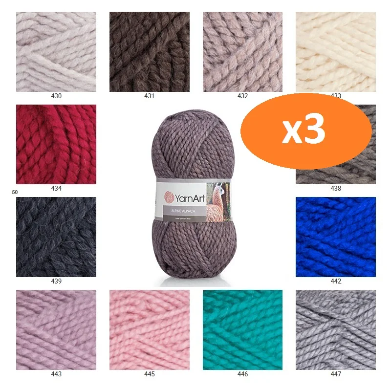 1pc 50g Alpaca Yarn Wool Cashmere Yarn Crochet Threads