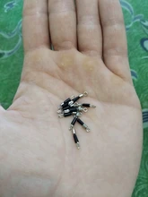 Lote de 30 unids/lote de anillos giratorios sólidos, Conector de pesca, ganchos de pesca para barco oceánico, Conector de enlace rápido