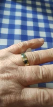 Nueva moda diseño sencillo 316 titanio Acero de hombres anillos amante pareja anillos alianza de boda de oro banda anillos para los hombres y las mujeres