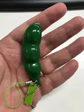 1pc infinito apretar Edamame de expresión de clave de la cadena colgante ornamento para aliviar el estrés de descompresión juguetes antiestrés