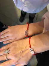 Pulseras de corazón infinito para madre e hija, pulsera de cuerda ajustable, joyería de moda para mujer y niña, envío directo