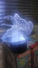 Led-Night-Light Bedroom Decor Zenitsu-Figure Gift Acrylic No-Yaiba-Lamp Demon Slayer