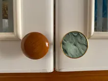 Tiradores de latón para muebles Pomos y manijas elegantes para puerta, para armario, cocina, tiradores de cajones de alacena, ganchos colgantes de pared, concha de resina