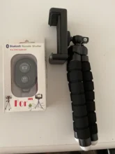 3 uds inalámbrico esponja trípode Kit de Selfie móvil Universal portátil Cámara selfi mediante Bluetooth transmisión en directo soporte triángulo