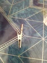 Cable Probe-Clamps Lead-Screw Electric-Test-Clips Alligator Crocodile Stainless-Steel