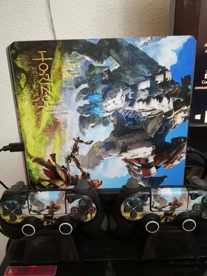 Ps4 ためスリムplaystation4 用スリムコンソールとコントローラーアクセサリー ステッカー Aliexpress