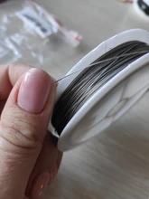 Alambre de acero inoxidable resistente, alambre para bisutería de cola de tigre para fabricación de joyas, 0,3/0,45/0,5/0,6mm, 1 rollo