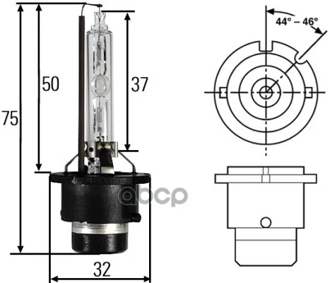 Лампа D2s 85v 35w P32d-2 Hid Hella 8gs007949261 HELLA арт. 8GS007949261