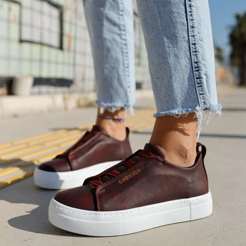 

Chekich CH013 IT Women 'S Shoes BURGUNDY, High Quality 100% Vegan Leather Young Woman Casual Shoes.Sport Shoe, Sneaker , Van , Air , Basket , Flip , Trainer , Chaussure, Laofer , Snug , Chaussures De Jeunes Hommes