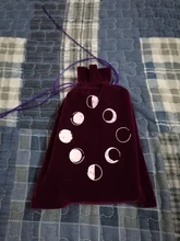 Bolsa de almacenamiento de Tarot de terciopelo de 13x18CM, bolsa con cordones para bordar cartas y juegos de mesa, recipiente para tarjetas