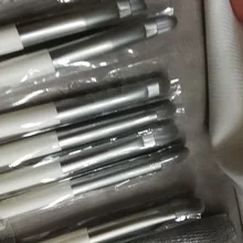 Zoreya marca pelo sintético suave sombra de ojos cepillo mango blanco mezcla rubor labio polvo resaltador maquillaje brochas Set 10 piezas