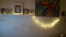 Lights Led-String Battery-Operated Firecracker Fairy Party Copper-Wire Christmas-Window