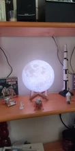 Moon-Lamp Globe Night-Light Bedroom 3d-Print Home-Decor Children Gift Creative Galaxy