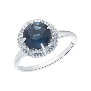 

Silver ring with cubic zirconia sunlight sample 925