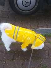 S-XL de ropa para perros chubasqueros con capucha, tira reflectante, abrigo de lluvia para perros, chaquetas impermeables, ropa transpirable para exteriores para cachorros