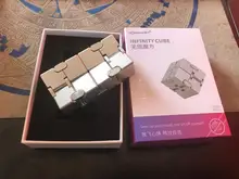 Toys Relief-Toy Infinity-Cube Relax Decompresses Stress Premium Metal Portable Adults