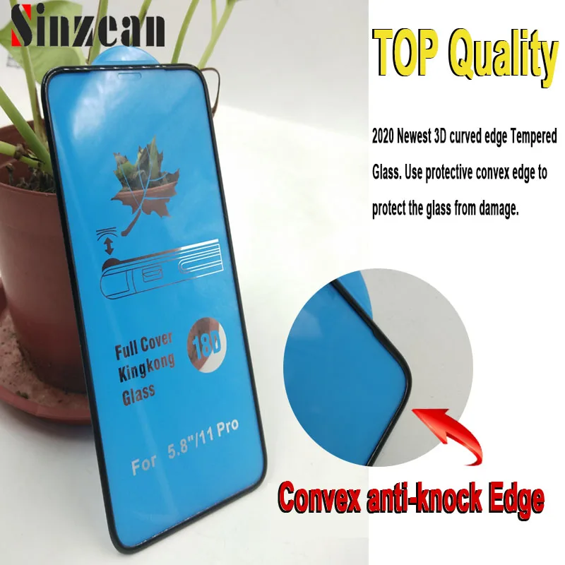 25 шт. 18D выпуклая кромка 3D изогнутые края стекло для IPHONE 13/12 PRO/11 Pro Max/678 Plus/XS MAX/XR
