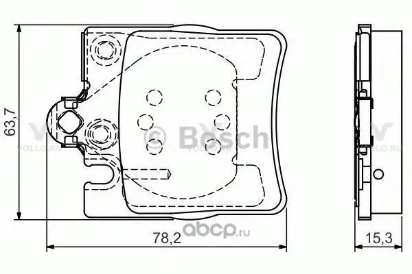 0986495081 BOSCH ДИСКОВЫЕ КОЛОДКИ