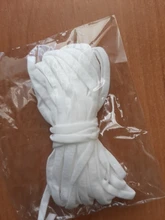 Cinta elástica de goma para mascarilla, cordón de aceite para colgar en la oreja, accesorios de ropa de protección, DIY, 5MM, 5 yardas