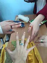 AOMU 2020 Bobemia anillos verano colorido anillo de cuentas para las mujeres los niños joyas BOHO Beach moda anillos ajustable