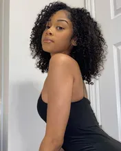 Peluca rizada mongol 3B 3C para mujeres negras cabello humano Afro rizado, pieza en U, corte de Bob corto, Belleza